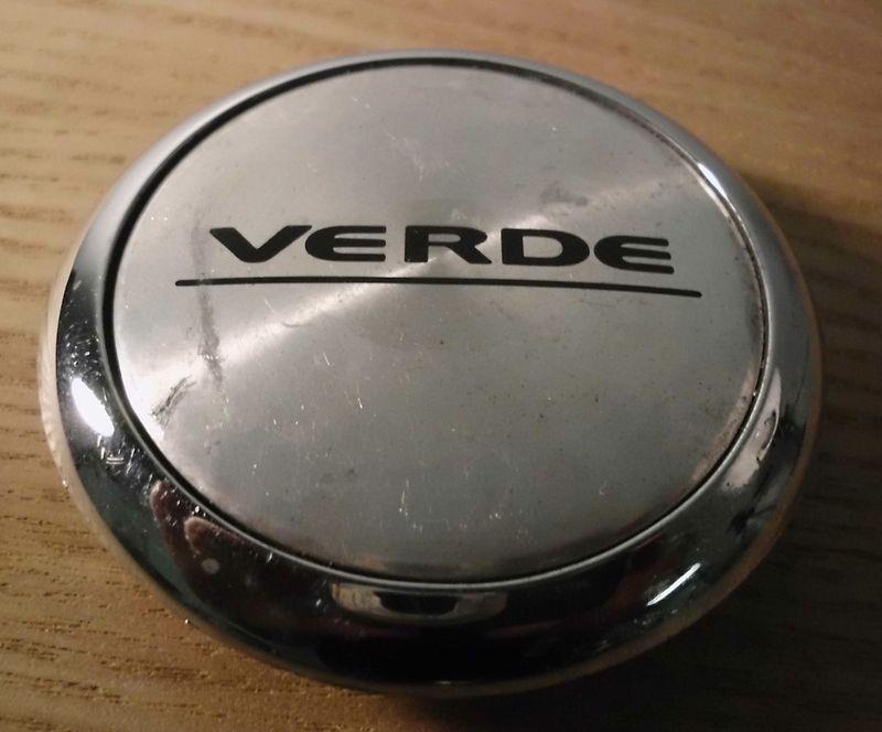 Verde silver silver custom wheel center cap (1) p/n #- c-v55-c