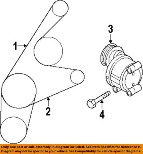 Mazda oem lf5015908b accessory drive belt/v-belt/fan belt