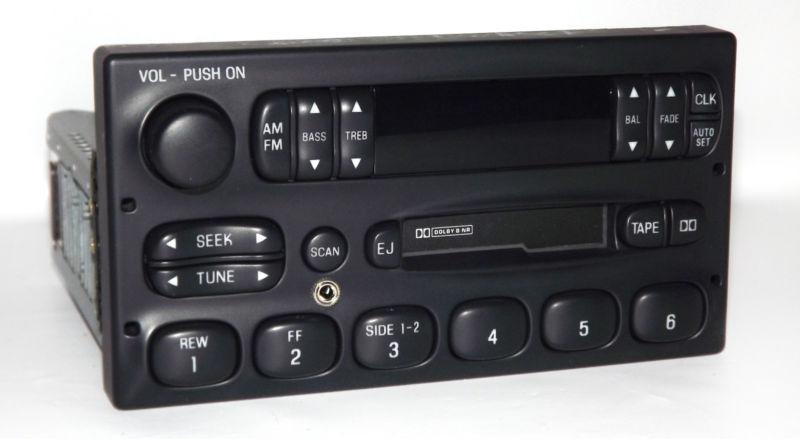 1995-2000 ford p100 am fm cassette radio w aux input for iphone - f57f-19b165-ag
