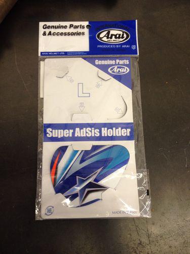 Genuine arai helmets side pod shield visor cover. nakano 2, red, right side only