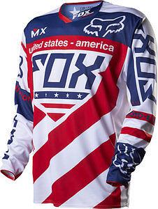 New 2014 fox racing mxon nations 360 intake mx le jersey patriot all sizes