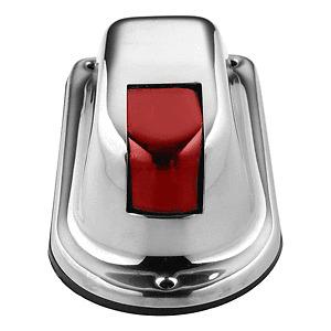 Brand new - attwood 1-mile vertical mount, red sidelight - 12v - stainless steel