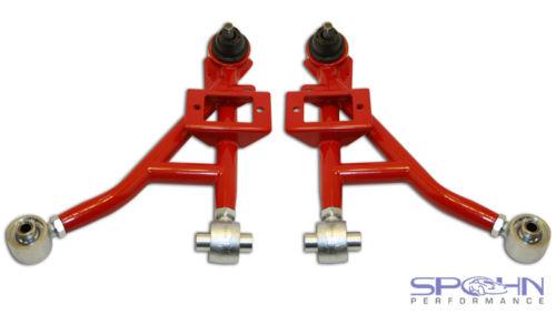 Spohn del-sphere tubular lower a-arms pair sp-745 red