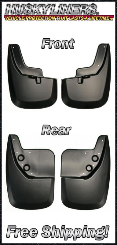 Husky liners molded mud flaps splash guards 2007-2013 tacoma front rear