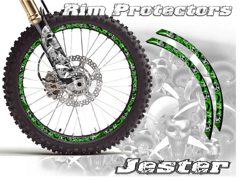 12 & 14 inch dirtbike rim protectors 12" wheel decals dirt bike tape graphics je