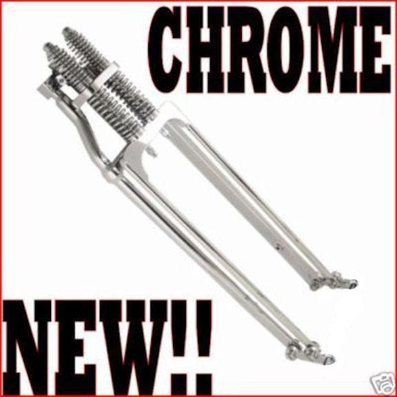 New dna 10" over chrome springer front end harley bobber chopper softail rigid