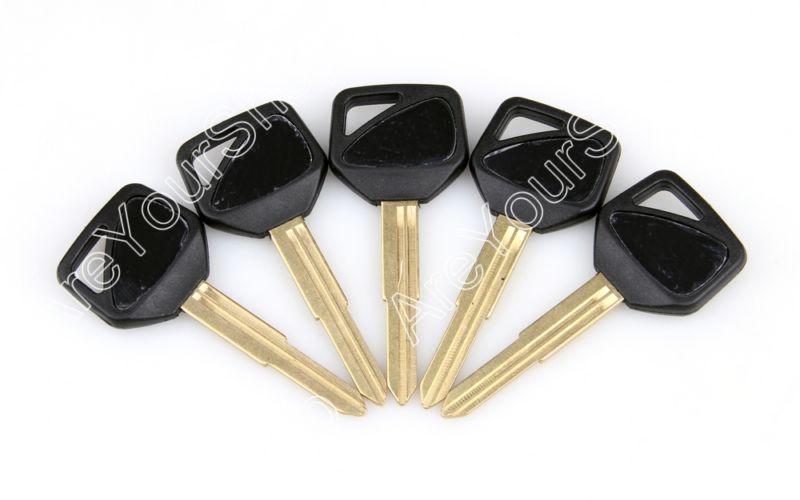 5pcs blade blank key motorcycle honda cbr 600 f4i 929 954 1000 1100xx cb black