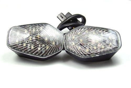 Clear turn signals for suzuki gsxr 600 750 1000 flush mount