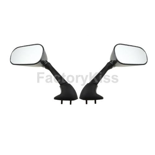 Gau left right motorcycle mirrors for yamaha yzf r6 01-02 carbon