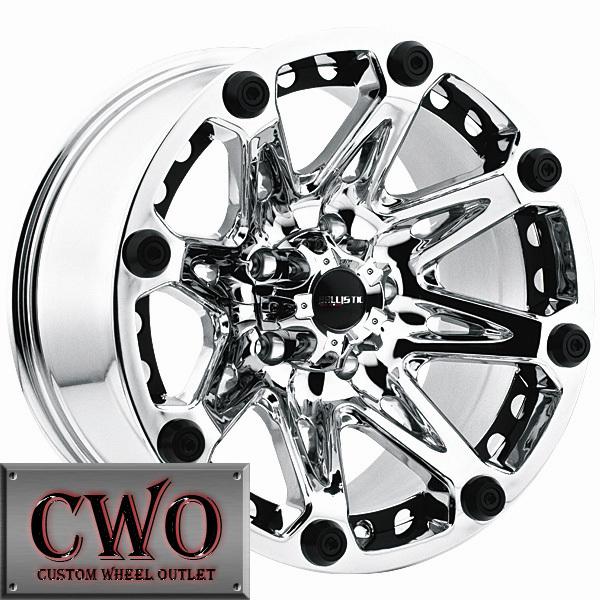 18 chrome ballistic jester wheels rim 8x165.1 8 lug chevy gmc  dodge 2500 2500hd