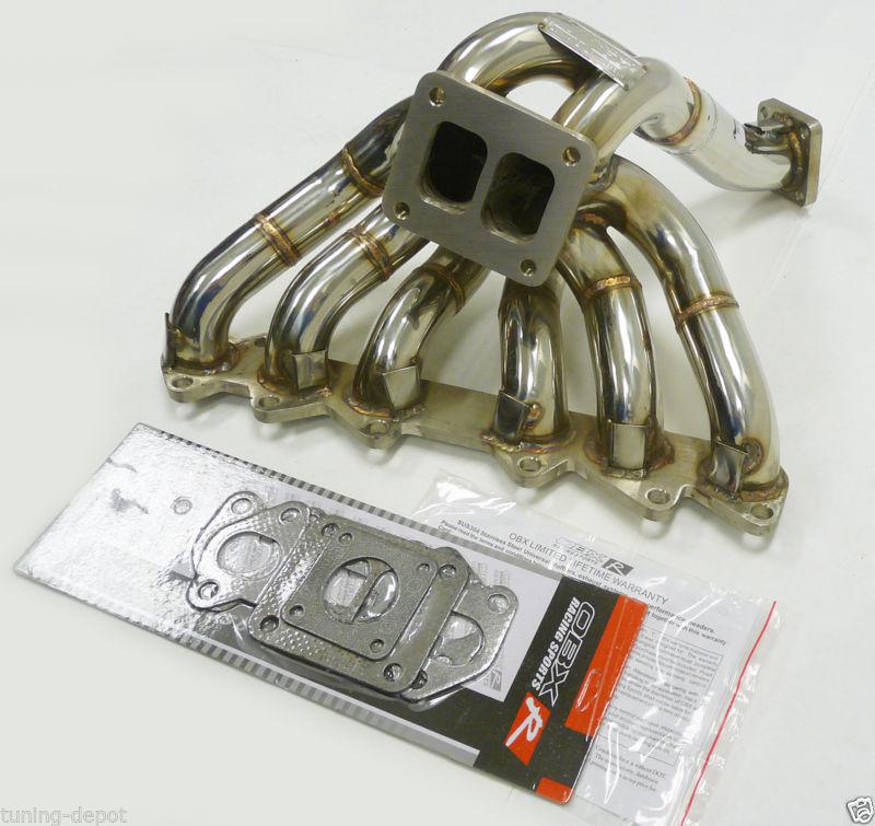 Obx turbo header 00-04 lexus is300 98-04 lexus gs400 gs43 93-97 supra 2jz-gte