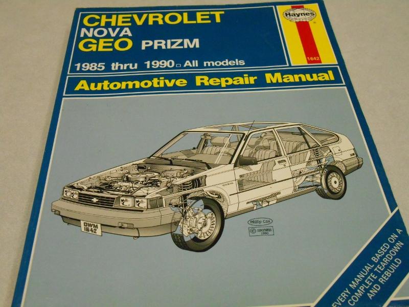 Chevolet, nova, geo prism repair manual1985-1990