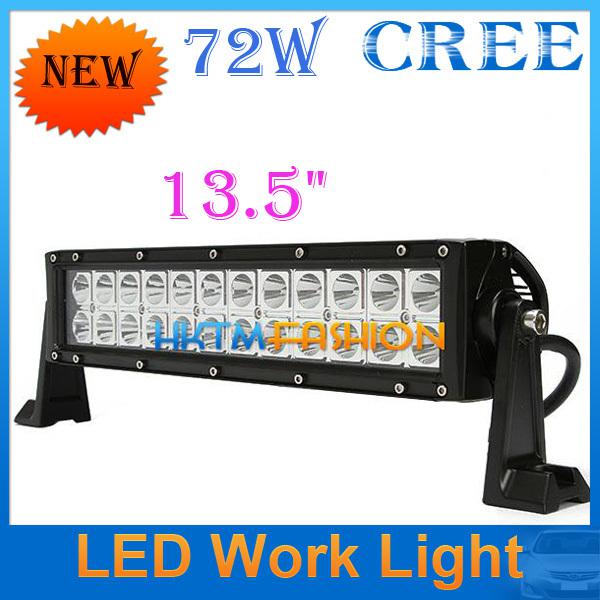 72w cree led driving work light bar off road fog lamp car 4wd 4x4 boat jeep suv 