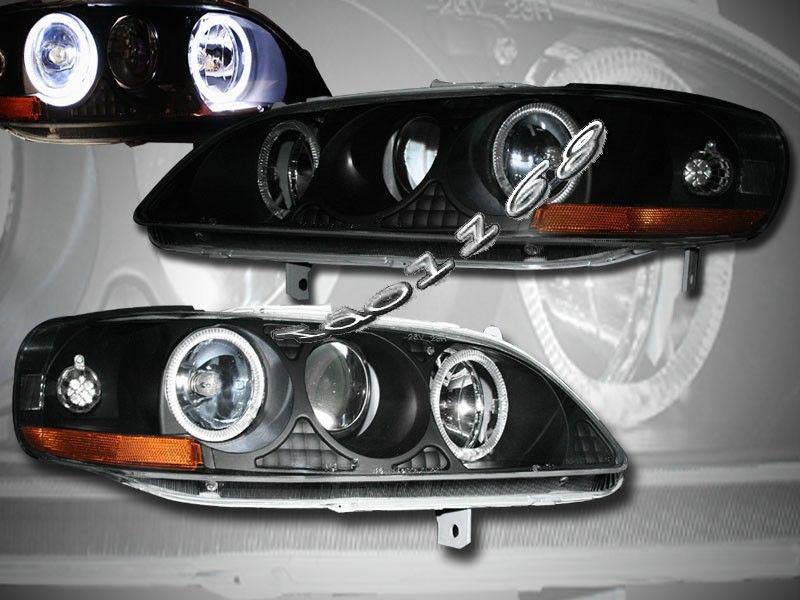 98 99 00 01 02honda accord projector headlights halo bk