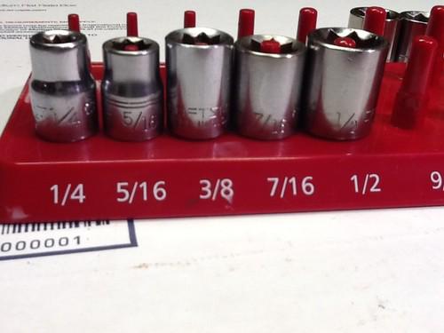 Craftsman 3/8 drive 8-point sockets 1/4 thru 1/2" 5 pc set