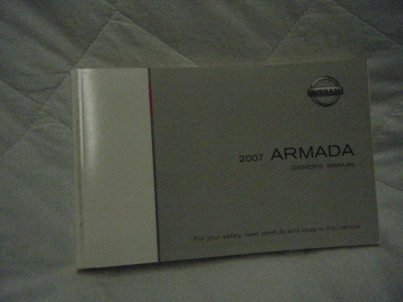 2007 nissan armada owners manual