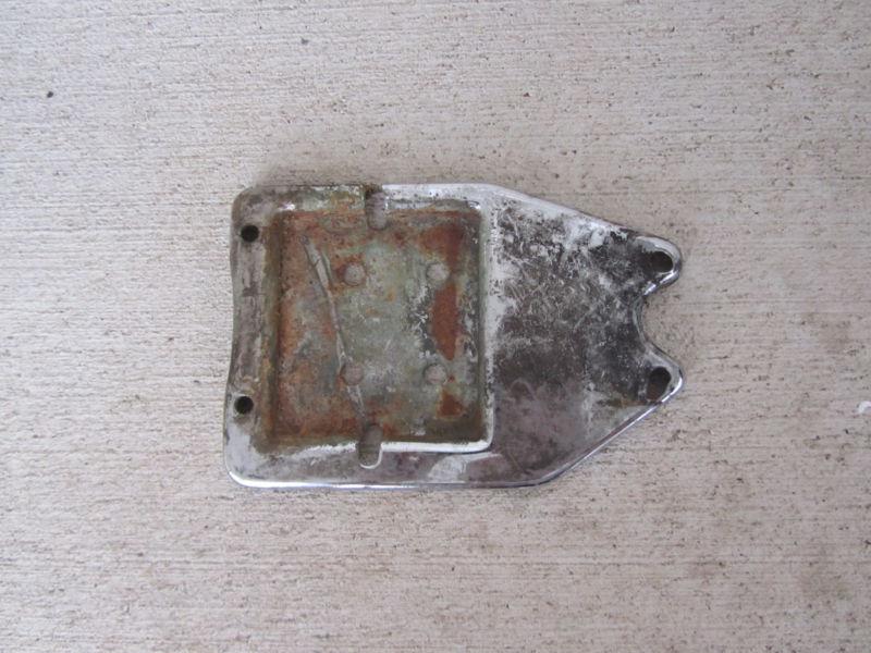 Vintage harley davidson + bt oil tank plate + knucklehead flathead panhead