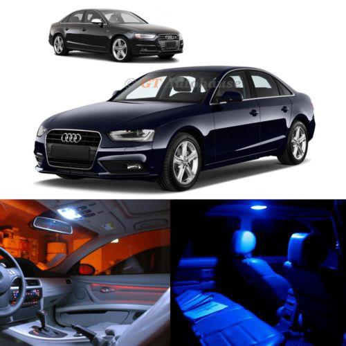 2008 - 2013 audi b8 model a4 s4 10x-light led smd full interior lights package