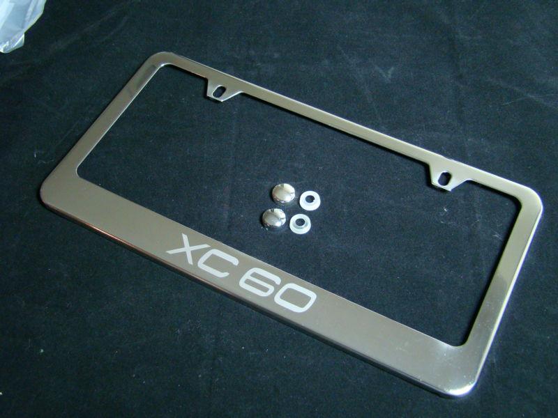 Volvo  xc60  chrome license plate frame stainless steel 