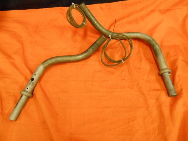 Original harley set 1" handlebars 2 pc.  w/ internal controls cables vgc #2872