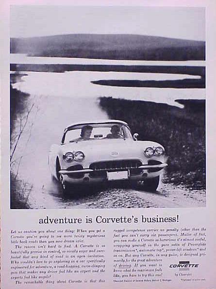 1960 chevy corvette original vintage ad c my store 4more great ads 5+= free ship