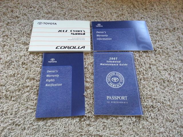 2007 toyota corolla owner's manual m205