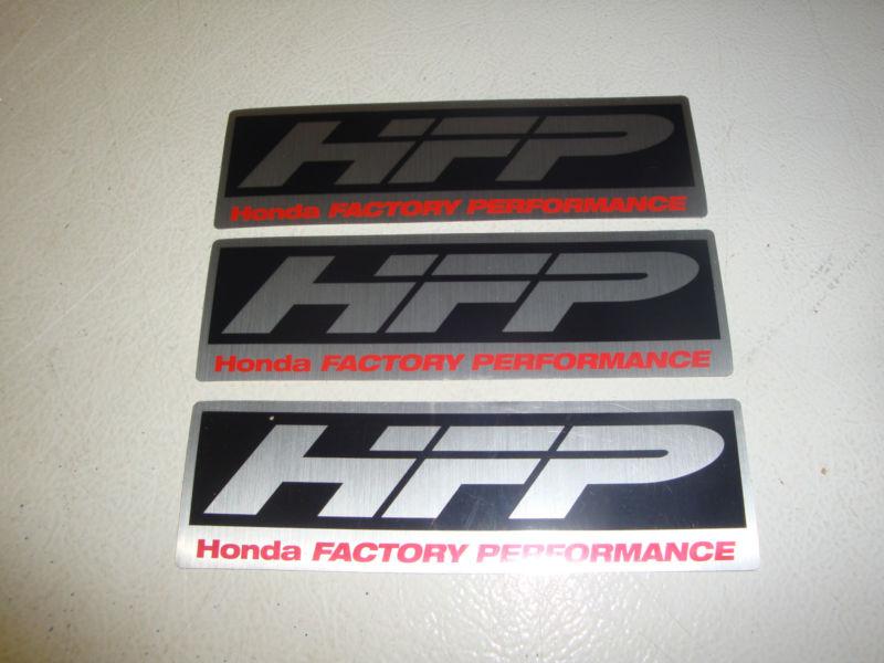 3 hfp honda factory performance racing stickers 1 x 4