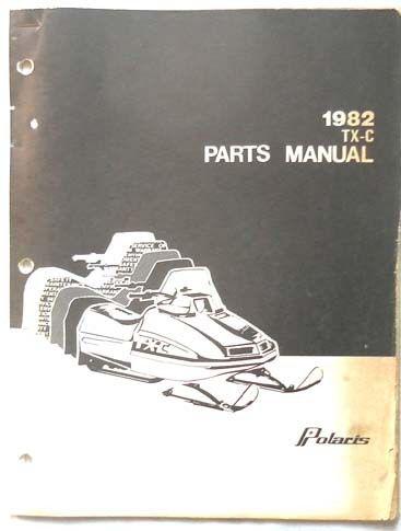 1982 polaris tx - c snowmobile  parts catalog book original