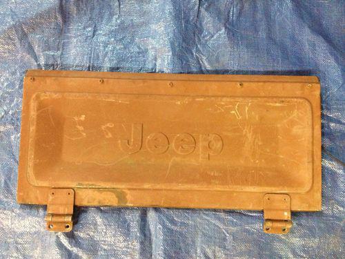 Original jeep cj tailgate 76-86 cj7 cj8 w hinges solid 