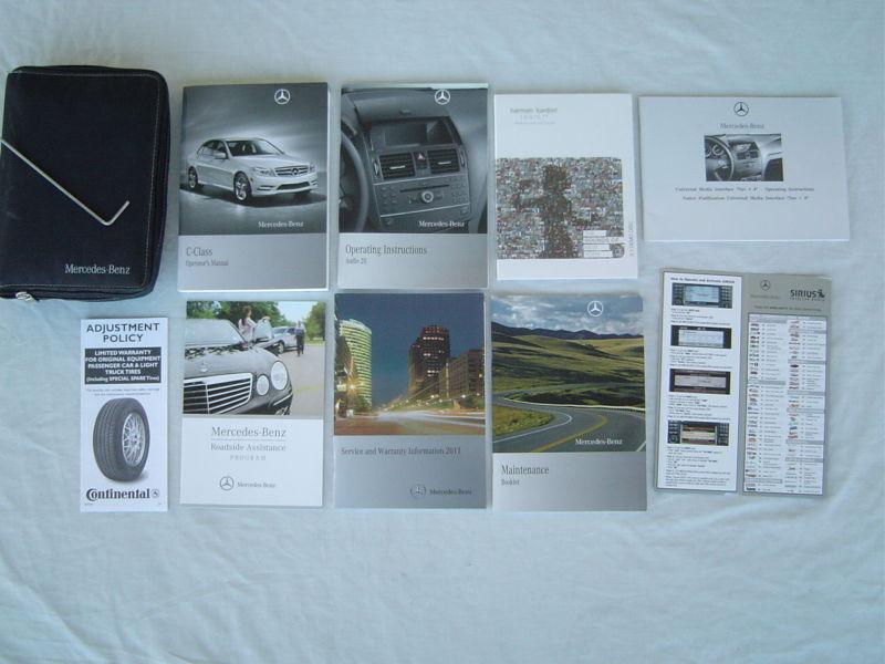 2009 2010 2011 mercedes c300 c350 owners/service manual with audio 20 and nav-4