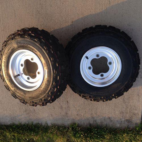 Honda trx 450 front tires and rims stock