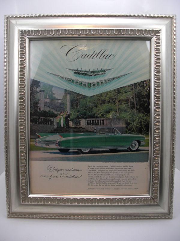 Vintage 1960 cadillac eldorado biarritz orig. magazine w/ harry winston jewels !