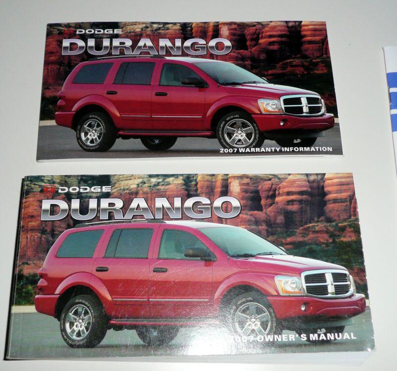 2007 07 dodge durango factory owners manual … free shipping