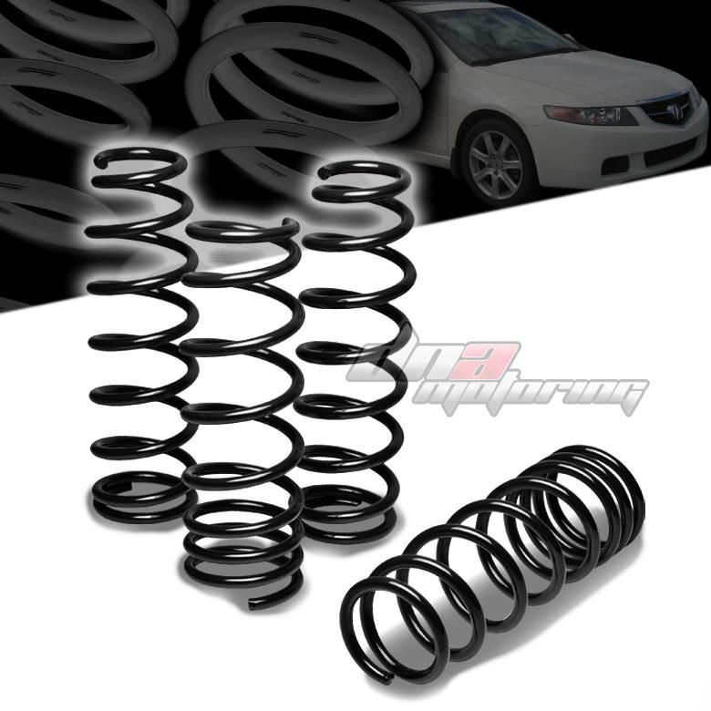 03-07 accord cm5-cm8/tsx cl9 black 2"drop suspension lowering spring f280/r250lb