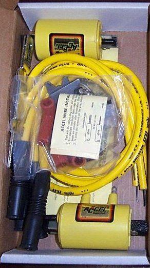 Accel super coil kit - classic 4 cyl. suzuki inductive ignition coils wires set