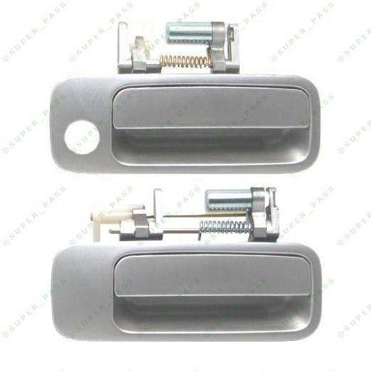 97 - 01 2p p door handle set silver  fits: toyota camry