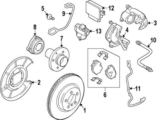 Bmw oem 34216798196 disc brake pad/brake pad or shoe, rear