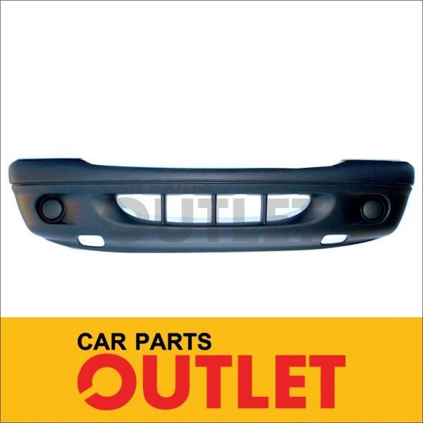 01 02 03 dodge durango front bumper cover assembly new w/o fog hole 4x4