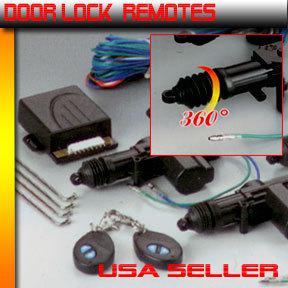 2 remotes keyless  / universal car door power lock kit