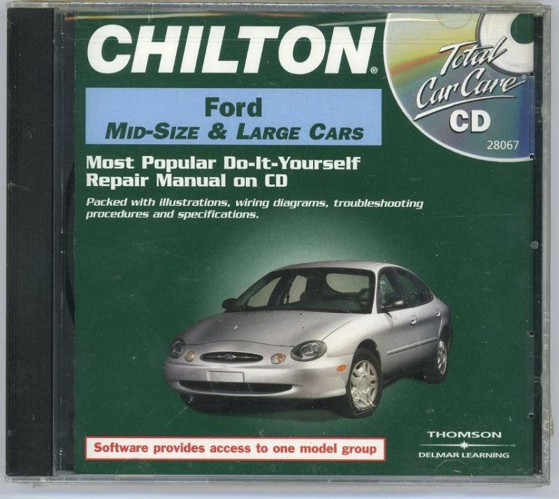 Chilton total car care ford mid-size & large cars 1983-1999 repair manual on cd 