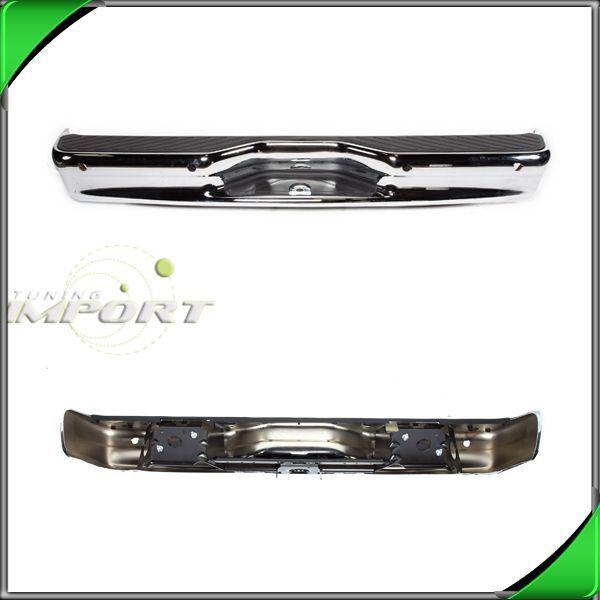 07-11 ford econoline e150 e250 clubwagon chrome w/sensor rear step bumper bar