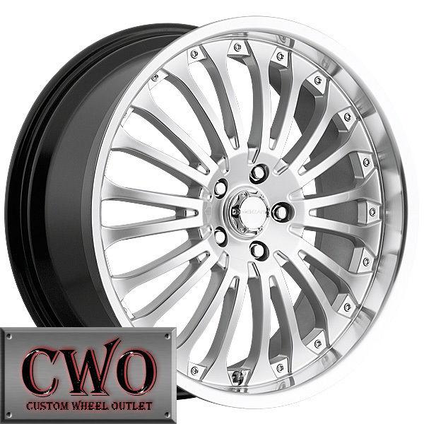 20 silver menzari hydro wheels rims 5x120 5 lug cts bmw 1 3 series acura tl gto