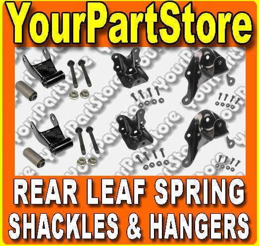 83-97 ford ranger pickup rear leaf spring hanger hangers shackle & bracket kit