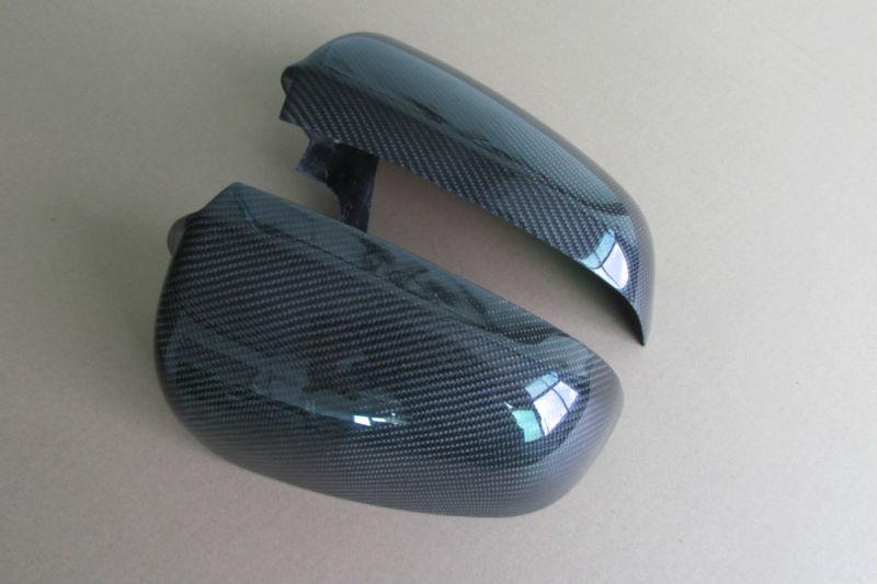 1 pair for audi a7 mirror cover cap real carbon fiber