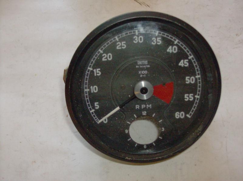 Jaguar xke e type tachometer tach series l smiths#rv 7414/06 sedan