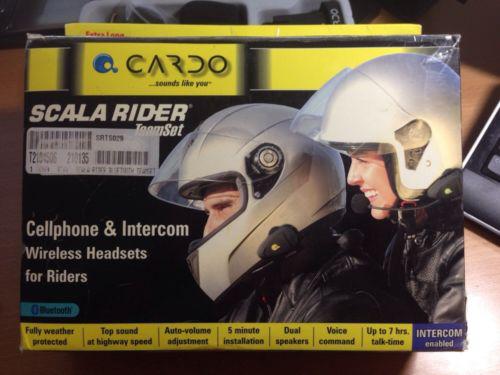 Cardo scala rider cell phone & intercom wiriless headsets for riders