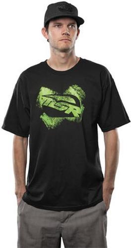 New msr roller adult tee/t-shirt, black/green, med/md