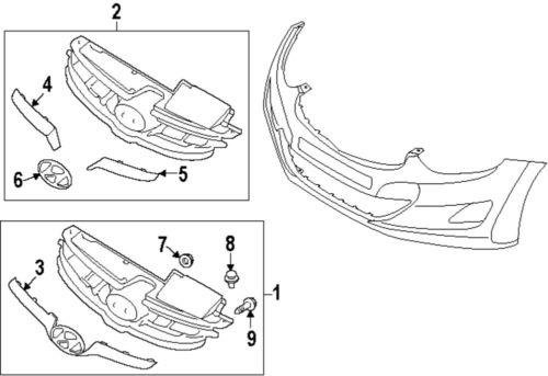 Hyundai oem 863503x000 grille-grille assembly