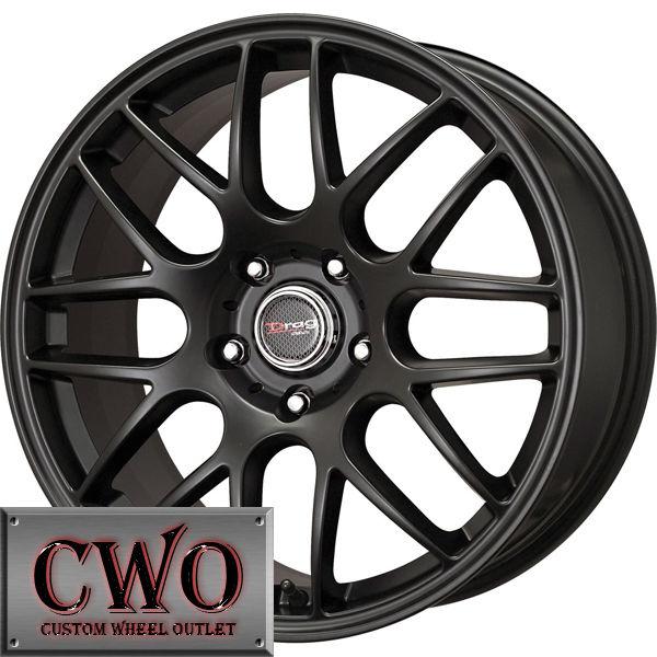 19 black drag dr-37 wheels rims 5x120 5 lug cts bmw 1 3 series acura tl rl gto