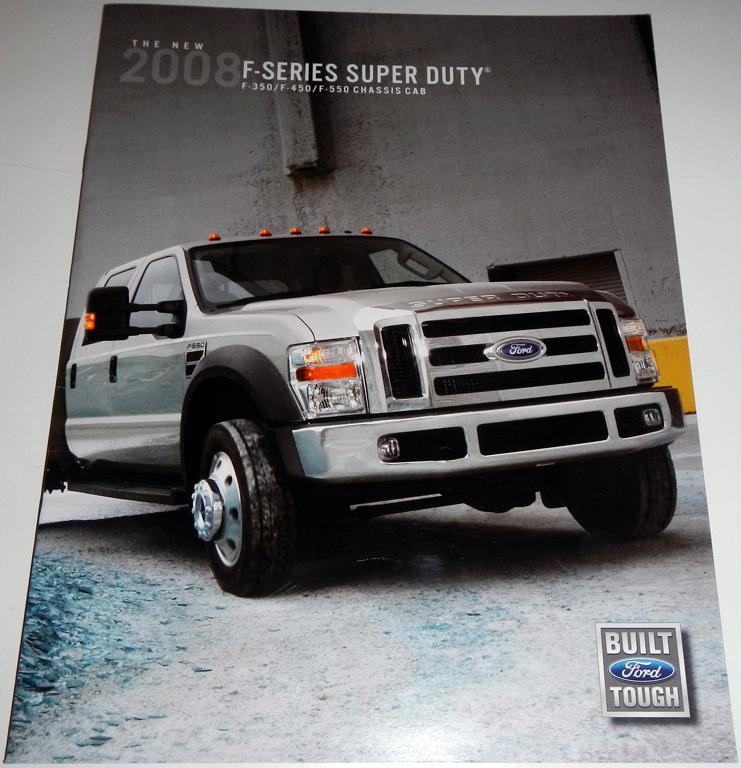 2008 ford f-series super duty f-350 f-450 f-550 chassis cab brochure